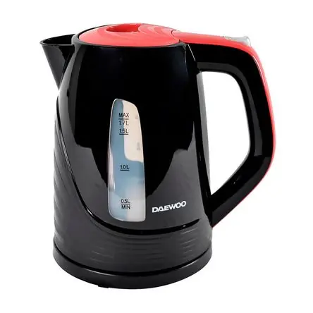 Hervidor Inalámbrico Inoxidable Negro Daewoo DEK-1308 1.7L Ordine In Blocco